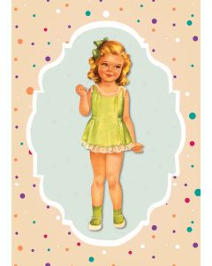 Card - Dress Me Dolls - 125mm x 175mm