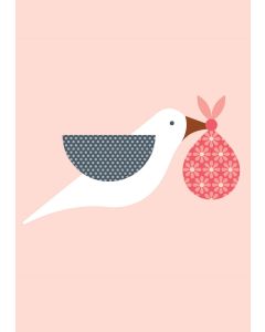Card - Pink Bird by Ella Leach