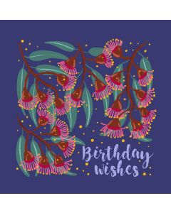 Card - Birthday Wishes Eucalyptus by Emma Whitelaw