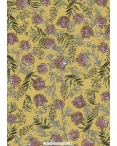 Wrapping Sheets - Grevillea on Yellow by One Penny 