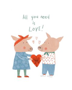 Card - All You Need Is Love by Prue Pittock