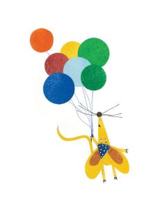 Card - Mouse & Balloons by Ruth Waters