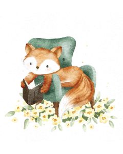 Card - A Fox Reading by Sannadorable 
