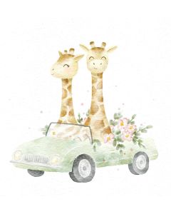 Card - Two Giraffes by Sannadorable 