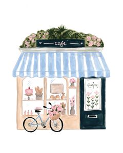 Card - French Café by Sabina Fenn