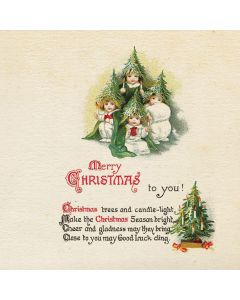 Card - Vintage Christmas - 140mm x 140mm