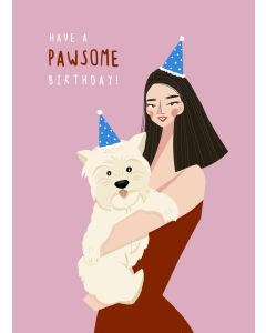 Card - Have A Dog Pawsome Birthday by Aristration