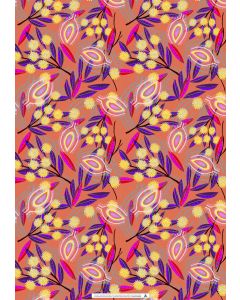 Wrapping Sheets - Papaya by Bronwyn Seedeen