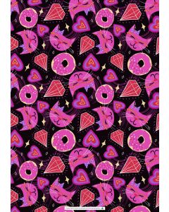 Wrapping Sheets -  Cats & Crystals by Bronwyn Seedeen 