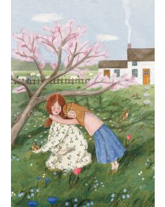 Card - Mother & Daughter Countryside by Elisabeth Dorrian