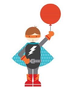 Card - Superhero by Ella Leach