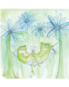 Card - Two Frogs in a Mask by Emma Pleasance