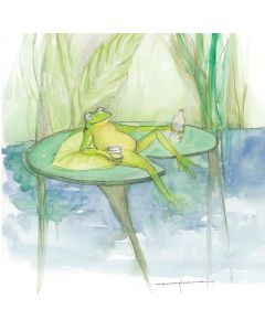 Card - Frog Relaxing by Emma Pleasance