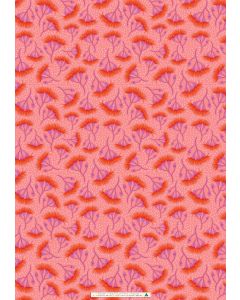 Wrapping Sheets - Orange On Pink by Emma Whitelaw