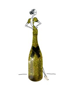 Card - Champagne bottle by Tricky