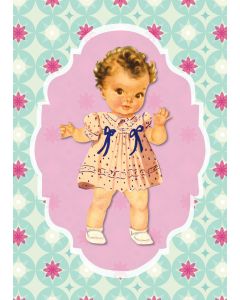 Card - Vintage Dolls - 125mm x 175mm