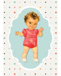 Card - Vintage Dolls - 125mm x 175mm