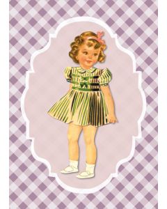 Card - Vintage Dolls - 125mm x 175mm