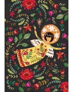 Card - Festive Angel by Katherine Herrell
