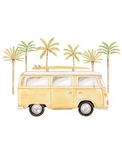 Card - Yellow Kombi Van by Sailah Lane