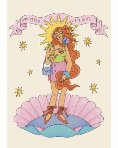 Card - Not Perfect But Real by Little Eyes Alien