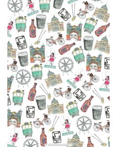 Wrapping Sheets - Melbourne by Natalie Grantham 