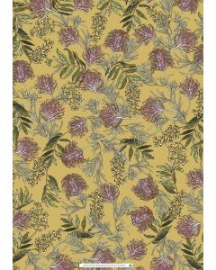 Wrapping Sheets - Grevillea on Yellow by One Penny 