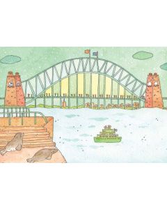 Card - Seals Admiring Sydney Harbour Bridge by Enjoy Sü