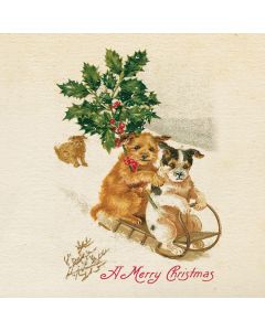 Card - Vintage Christmas - 140mm x 140mm