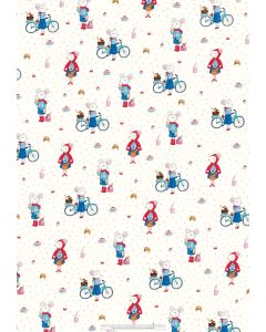 Wrapping Sheets - French Mouse by Maxine Hamilton